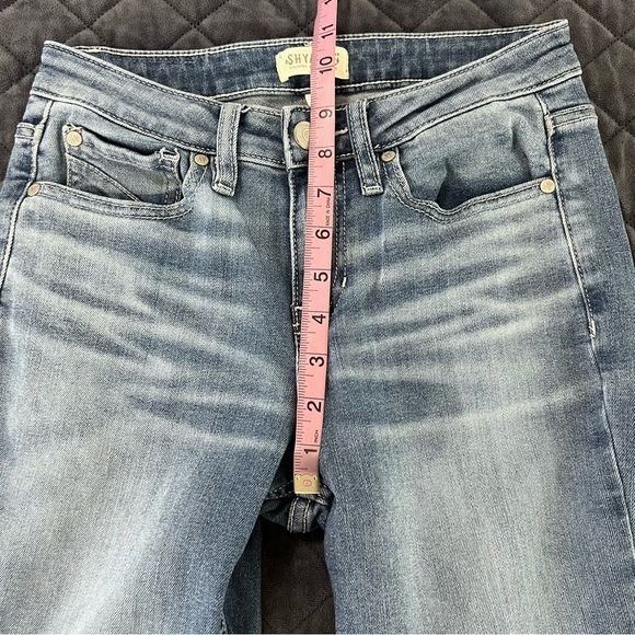 Shyanne Jeans Women 28 Long Super Flare Distressed Bell Bottom 35” U - Picture 10 of 13